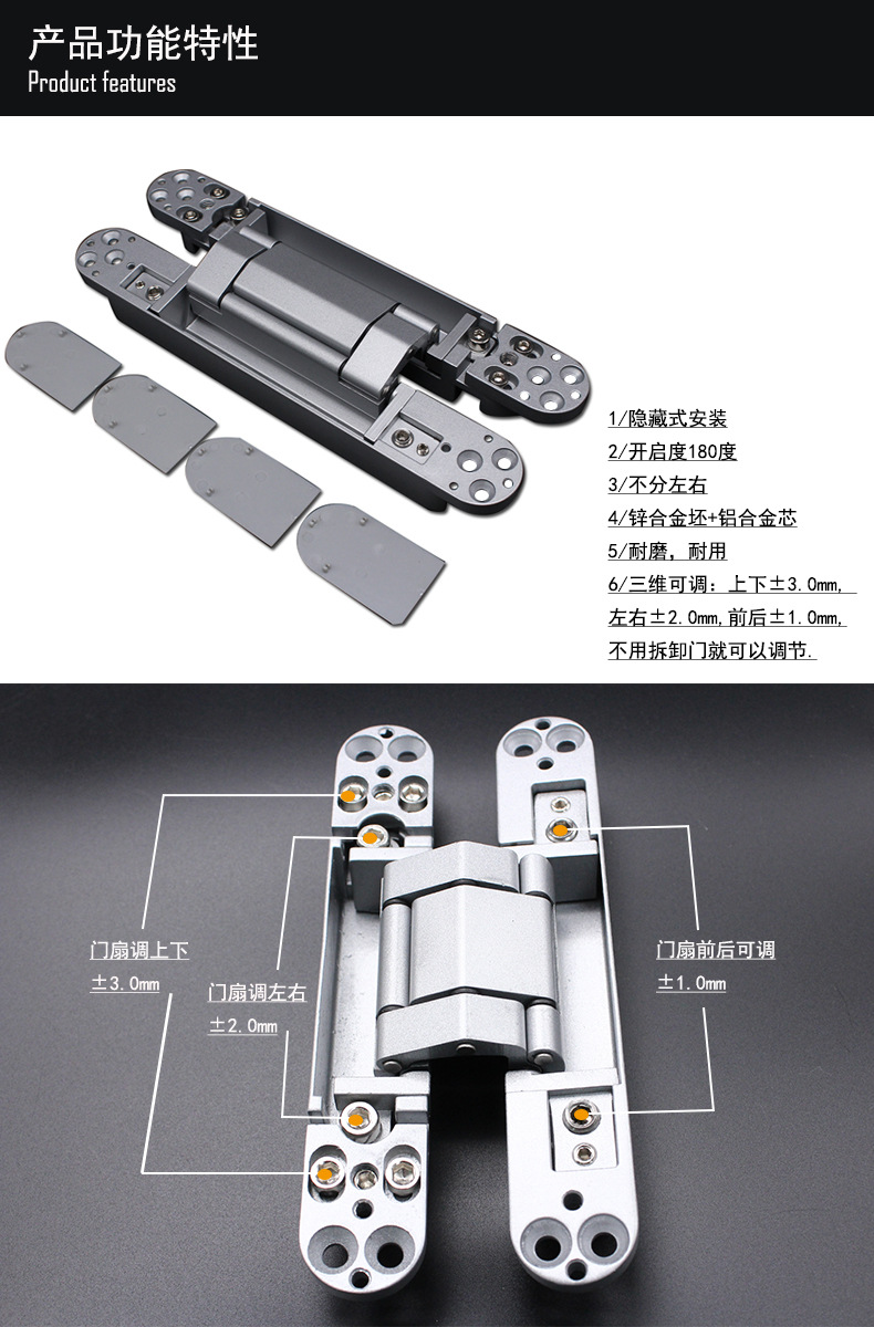 91抖音下载大全91抖音轻量版RCH-G120 三维可调暗铰合页