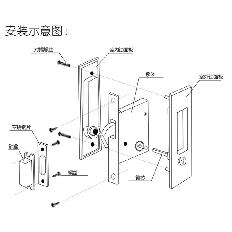 91抖音下载大全91抖音轻量版RSL-606ET 移门推拉门锁