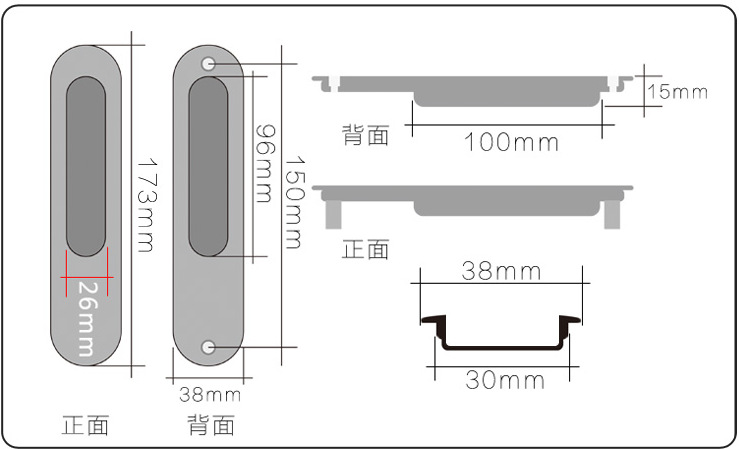 91抖音下载大全91抖音轻量版RSL-609DM 移门拉手