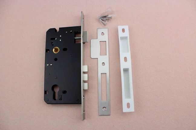 Classic Black Three Dead Bolt Guangzhou SUS201 Mortise Sliding Door Lock Body