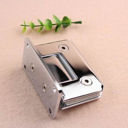 bevel edge brass material square shape glass Shower Door Hinges